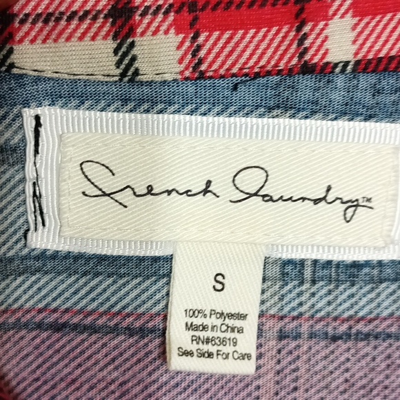 French laundry plaid button down shirt - Picture 3 of 7